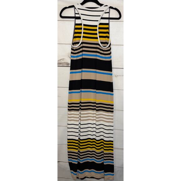 Theory Maxi Dress S‎ Stripes Everyday Casual Mom Basic Trendy Comfy Fit - Picture 2 of 8